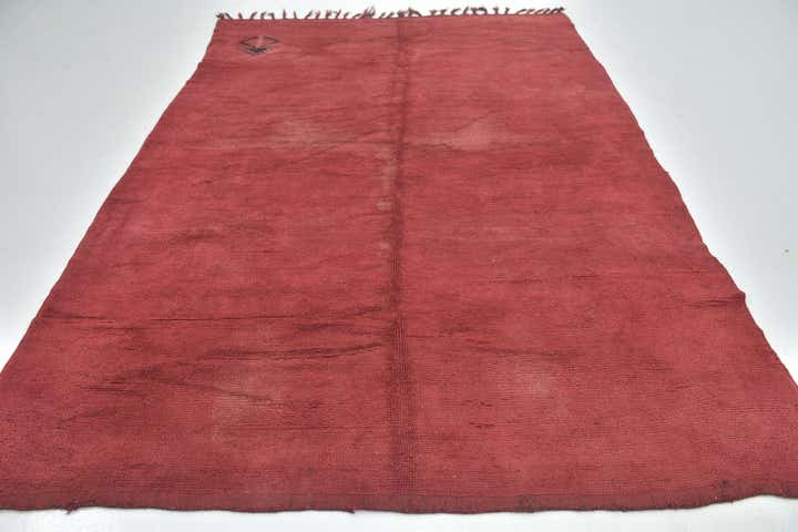 6' 7 x 9' 5 Hand Knotted Moroccan Wool Rug