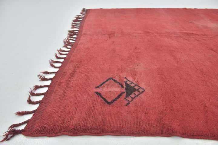 6' 7 x 9' 5 Hand Knotted Moroccan Wool Rug