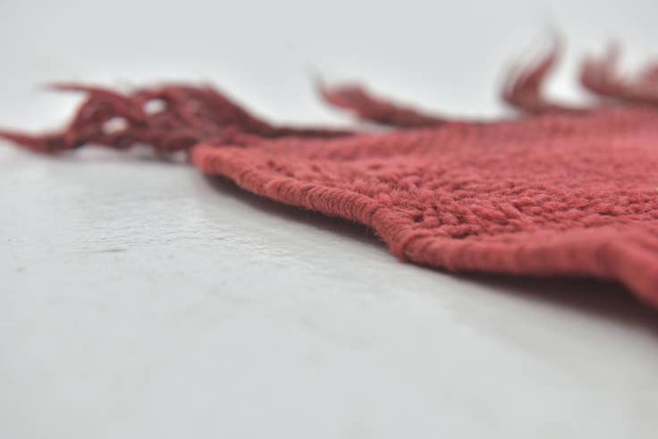 Detail image of 6' 7 x 9' 5 Hand Knotted Moroccan Wool Rug