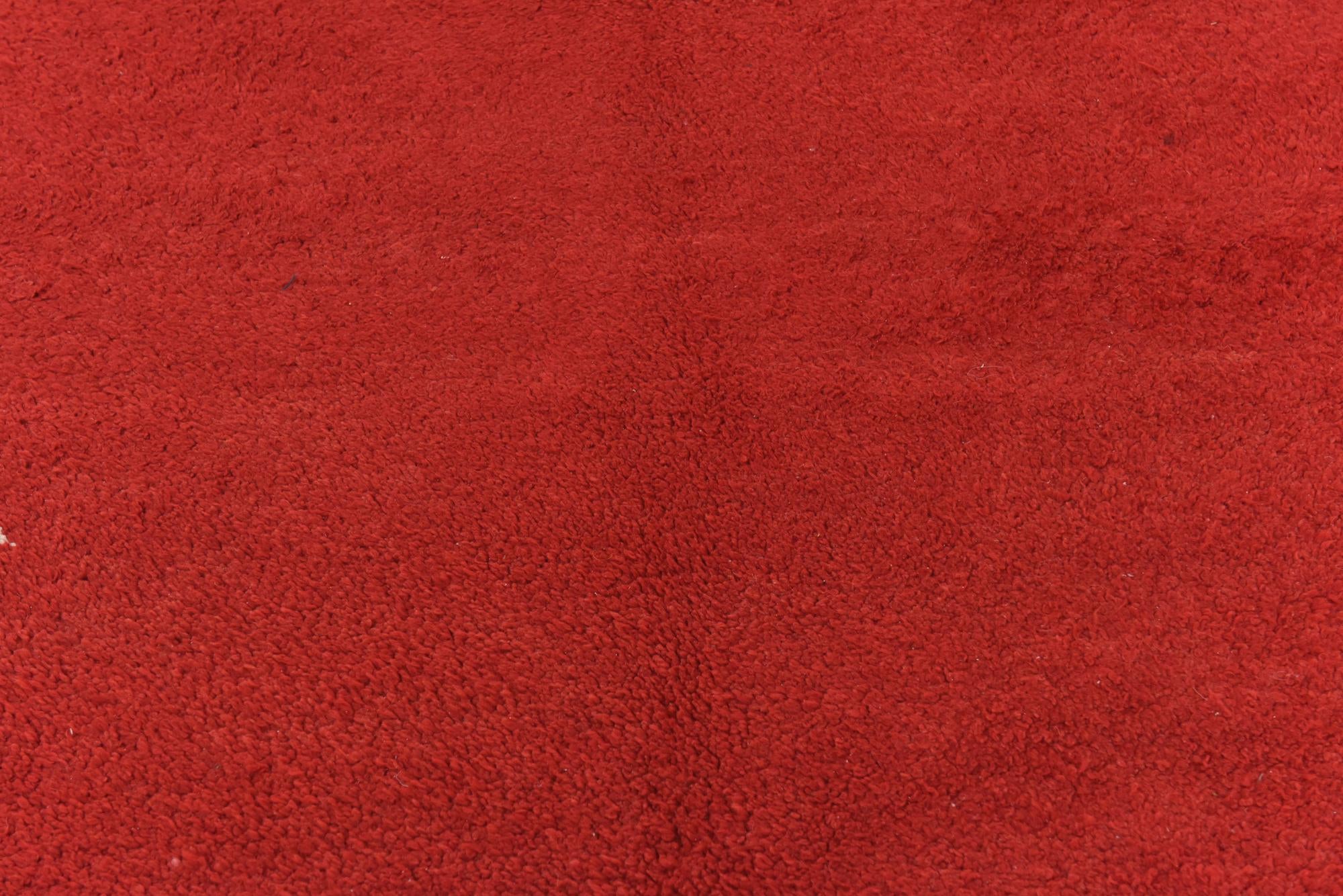 5' 8 x 8' 2 Hand Knotted Moroccan Wool Rug