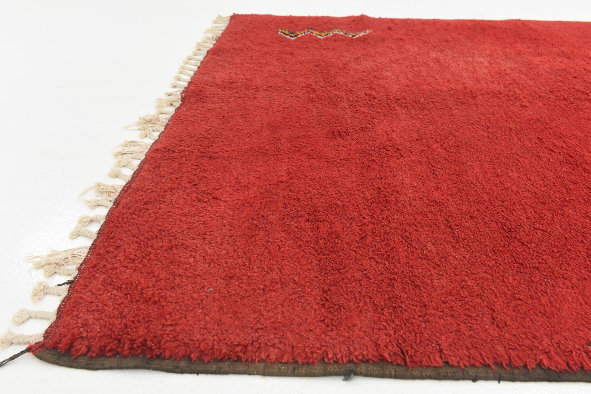 5' 8 x 8' 2 Hand Knotted Moroccan Wool Rug