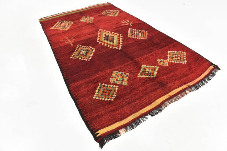 Detail image of 5' 9 x 9' 4 Hand Knotted Moroccan Wool Rug