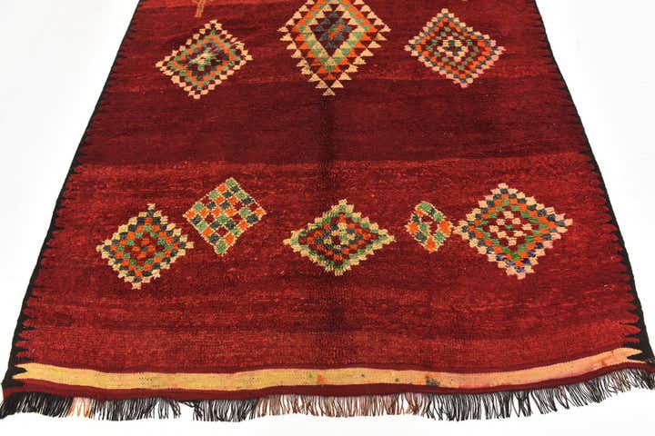 5' 9 x 9' 4 Hand Knotted Moroccan Wool Rug