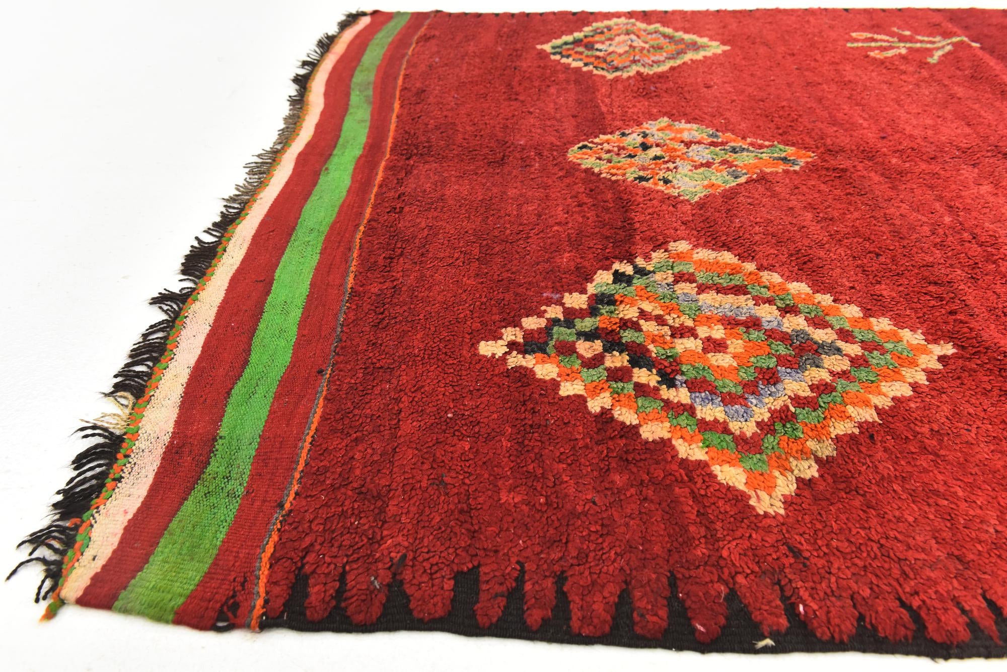 5' 9 x 9' 4 Hand Knotted Moroccan Wool Rug