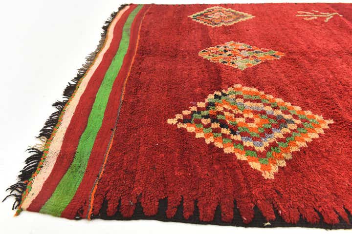 5' 9 x 9' 4 Hand Knotted Moroccan Wool Rug