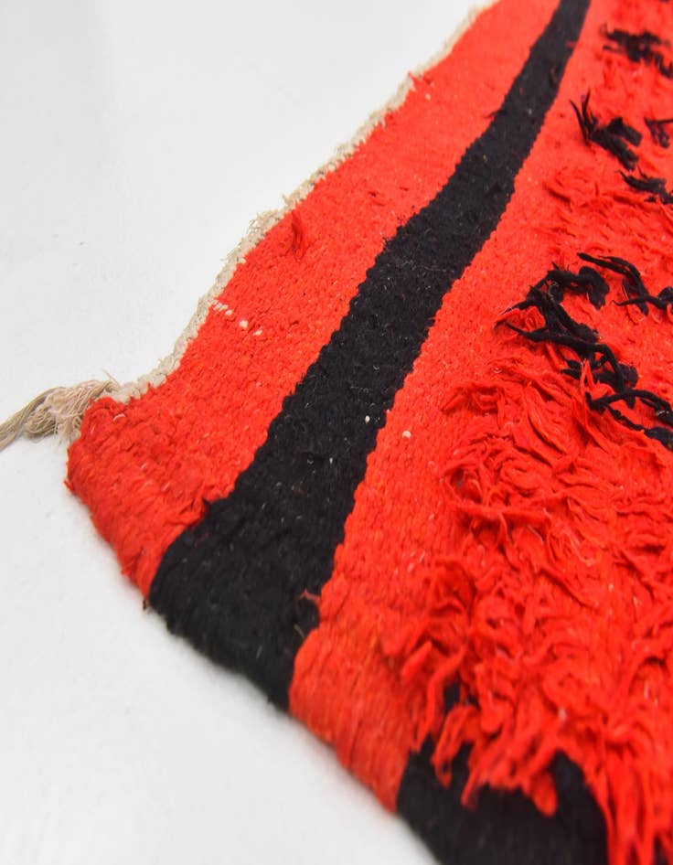 Detail image of 6' 5 x 10' 4  Hand Knotted Moroccan Wool Rug