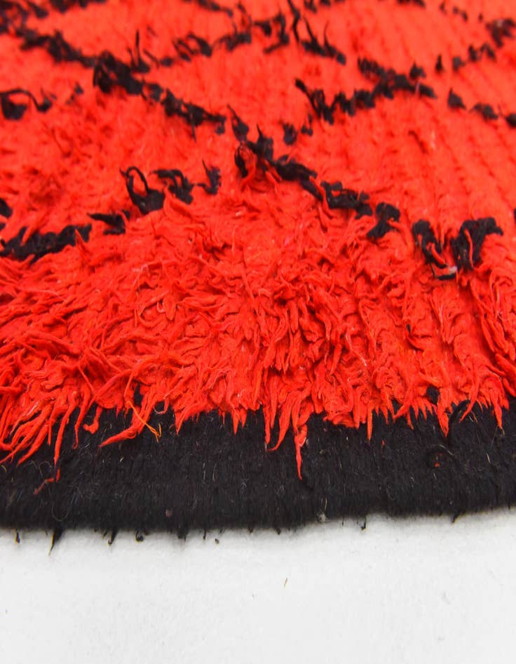 Detail image of 6' 5 x 10' 4  Hand Knotted Moroccan Wool Rug