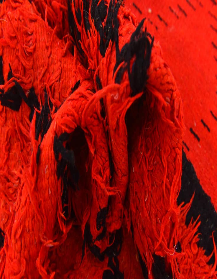 Detail image of 6' 5 x 10' 4  Hand Knotted Moroccan Wool Rug