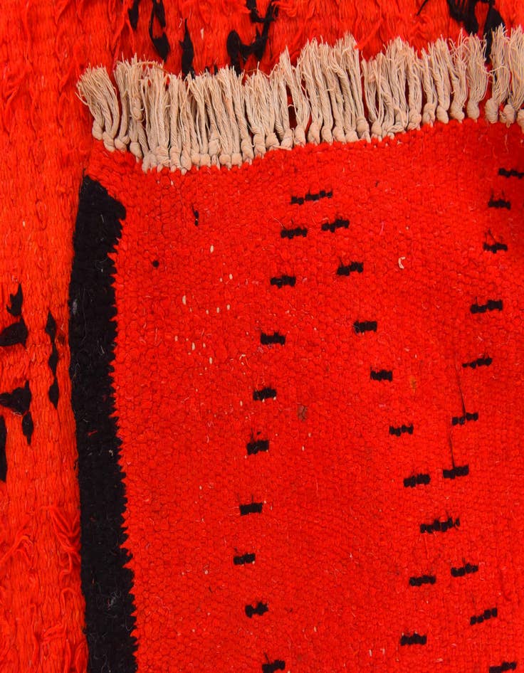 Detail image of 6' 5 x 10' 4  Hand Knotted Moroccan Wool Rug