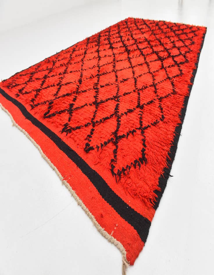 Detail image of 6' 5 x 10' 4  Hand Knotted Moroccan Wool Rug