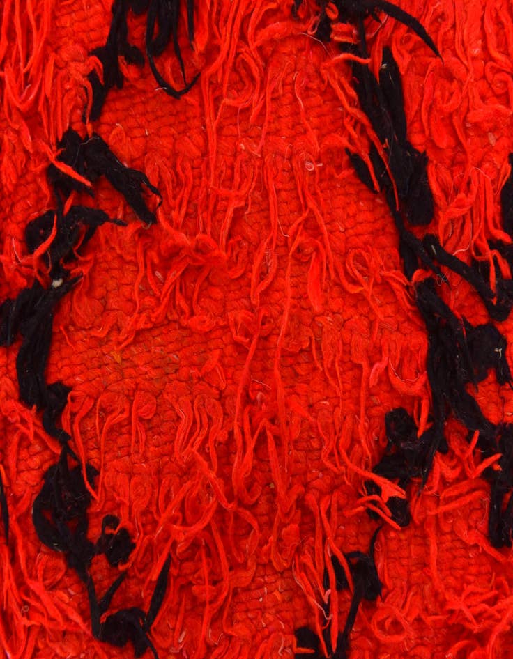 Detail image of 6' 5 x 10' 4  Hand Knotted Moroccan Wool Rug