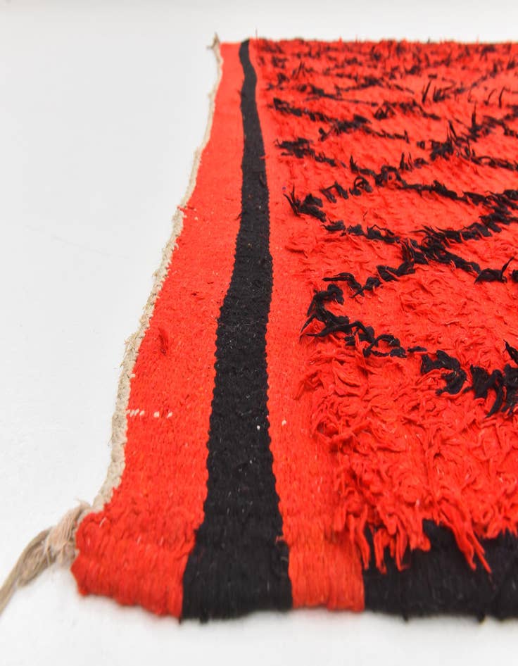 Detail image of 6' 5 x 10' 4  Hand Knotted Moroccan Wool Rug