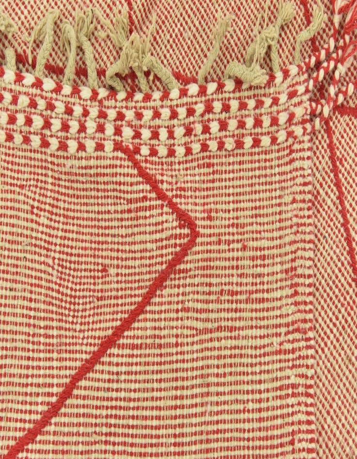 Detail image of 6' 5 x 9' 6  Hand Knotted Moroccan Wool Rug