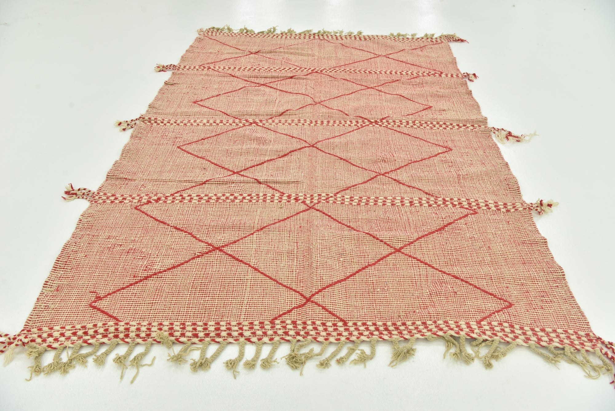 6' 5 x 9' 6 Hand Knotted Moroccan Wool Rug