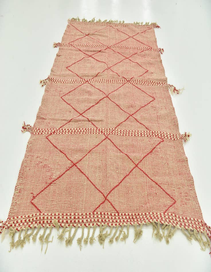 Detail image of 6' 5 x 9' 6  Hand Knotted Moroccan Wool Rug