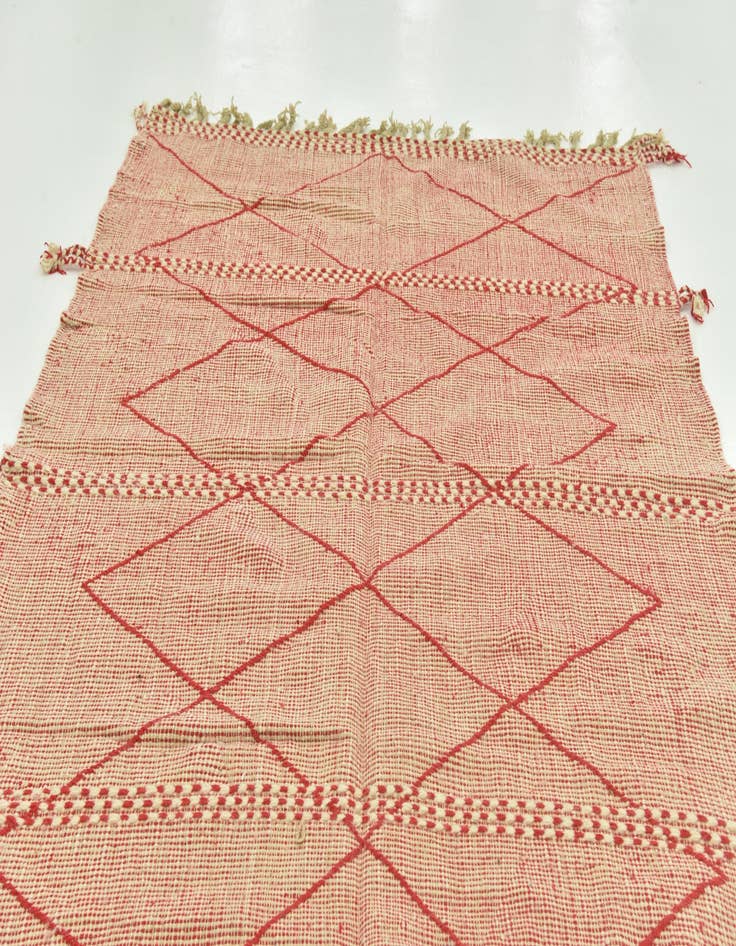 Detail image of 6' 5 x 9' 6  Hand Knotted Moroccan Wool Rug