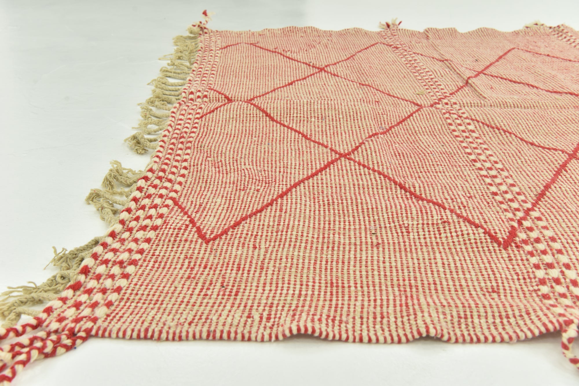 6' 5 x 9' 6 Hand Knotted Moroccan Wool Rug