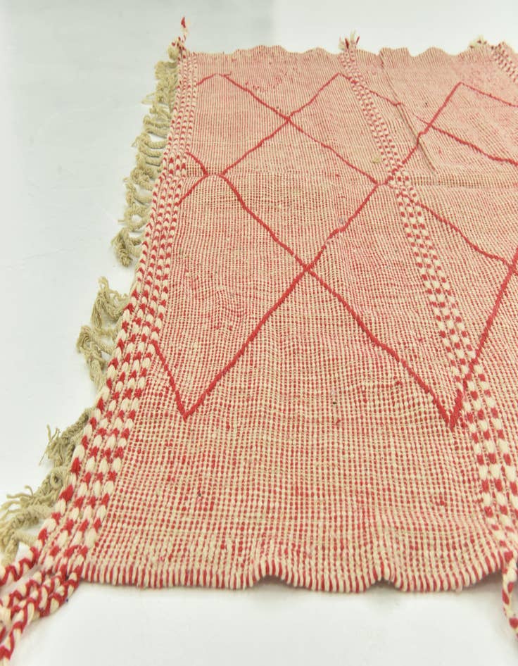 Detail image of 6' 5 x 9' 6  Hand Knotted Moroccan Wool Rug