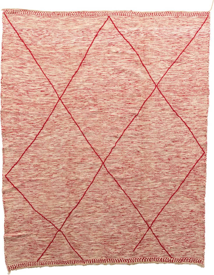 Detail image of 9' 5 x 12' 3 Hand Knotted Moroccan Wool Rug