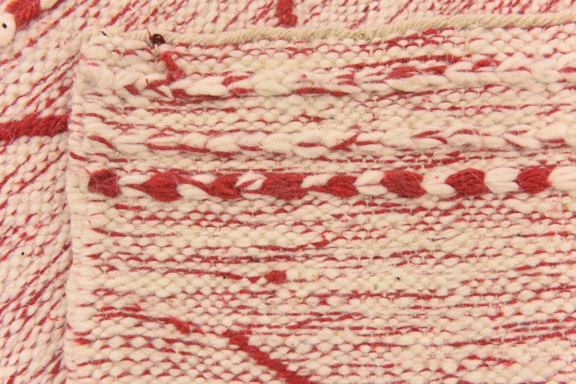 4' 11 x 8' 1 Hand Knotted Moroccan Wool Rug