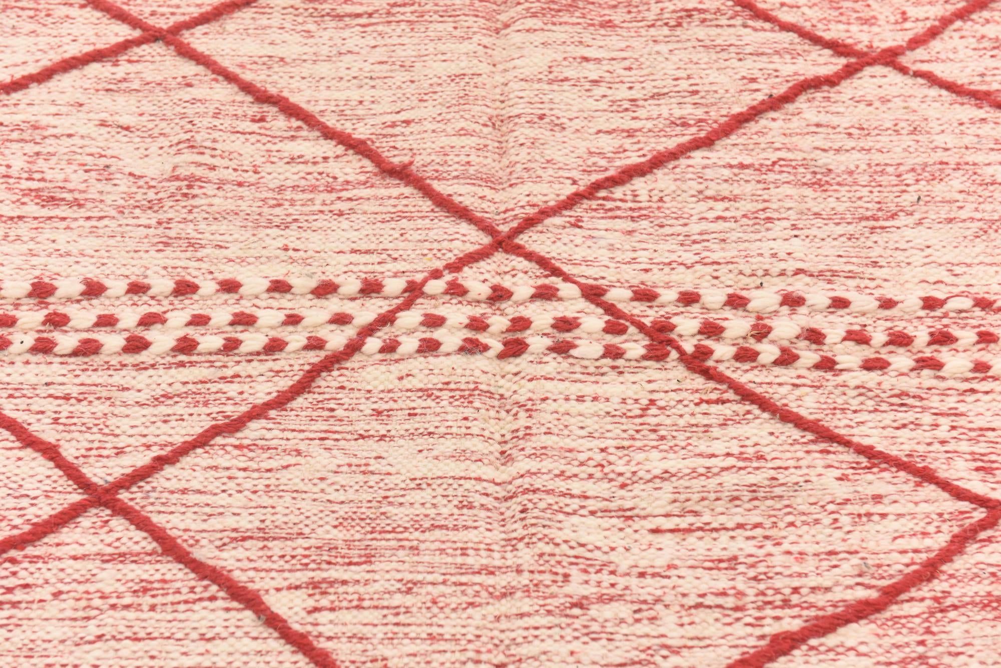 4' 11 x 8' 1 Hand Knotted Moroccan Wool Rug