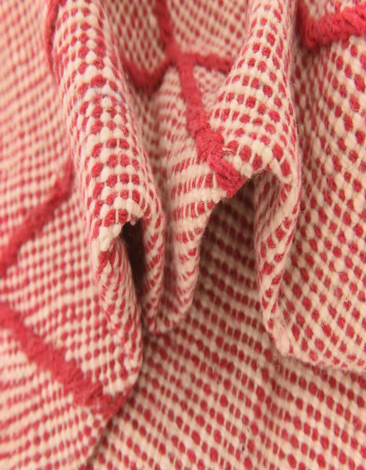 Detail image of 4' 9 x 8' 5  Hand Knotted Moroccan Wool Rug