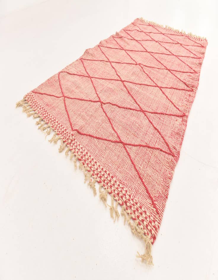 Detail image of 4' 9 x 8' 5 Hand Knotted Moroccan Wool Rug
