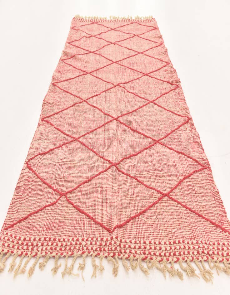 Detail image of 4' 9 x 8' 5 Hand Knotted Moroccan Wool Rug