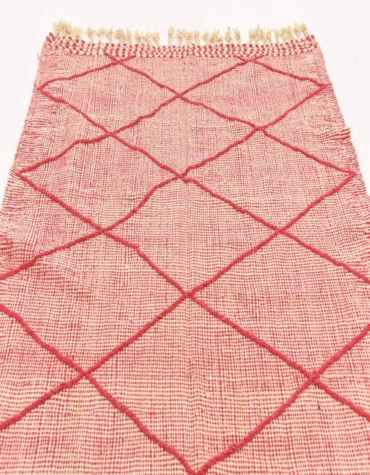 Detail image of 4' 9 x 8' 5 Hand Knotted Moroccan Wool Rug