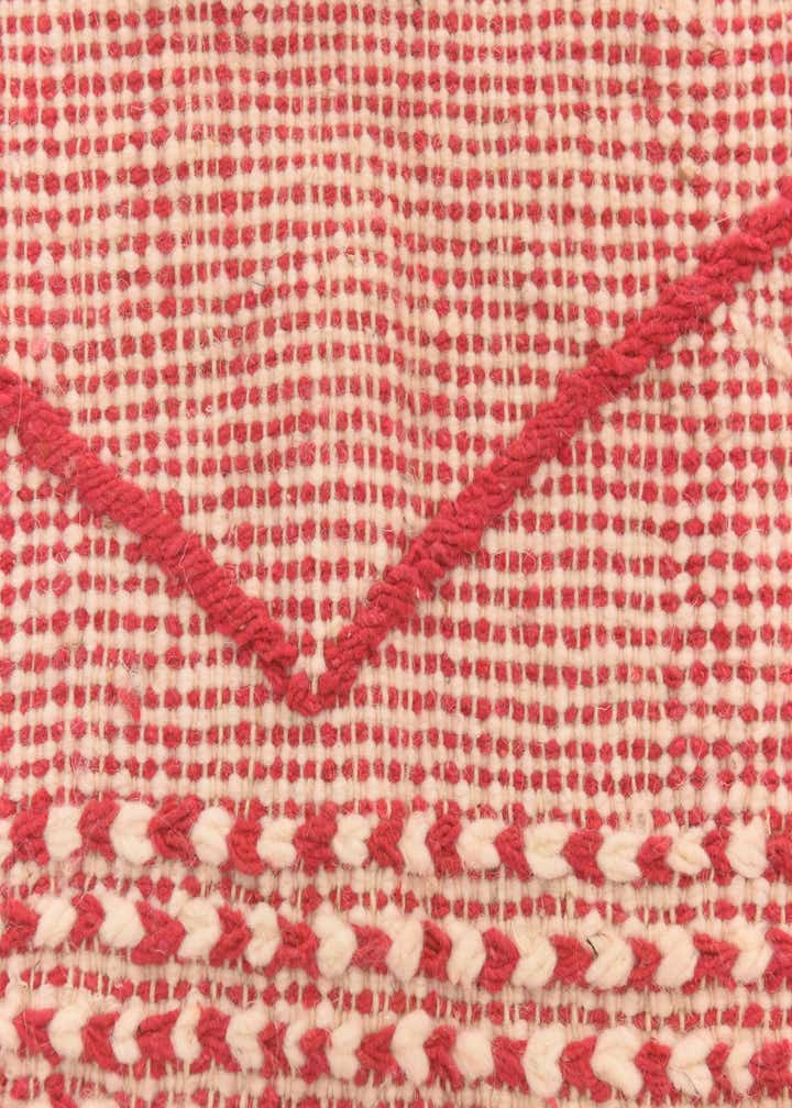 4' 9 x 8' 5 Hand Knotted Moroccan Wool Rug