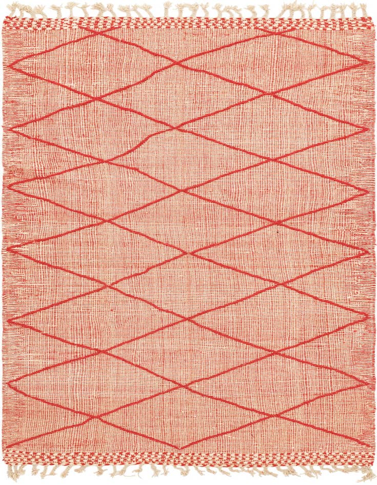 Detail image of 4' 9 x 8' 5 Hand Knotted Moroccan Wool Rug