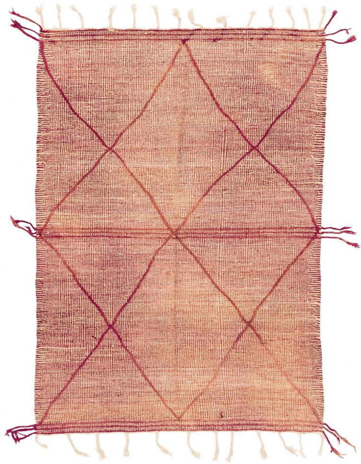 Detail image of 5' x 8' 6 Hand Knotted Moroccan Wool Rug