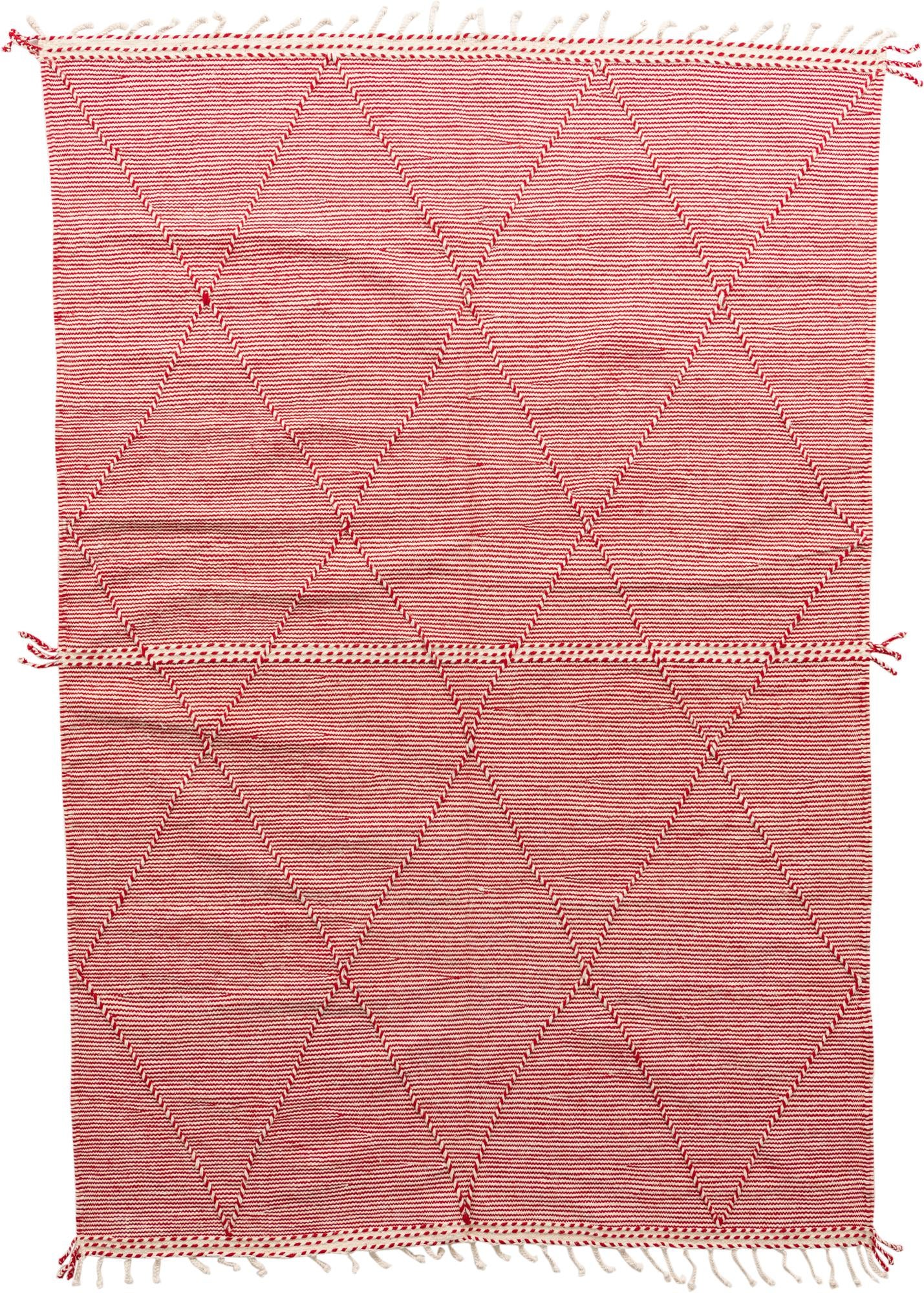 6' 7 x 9' 9 Hand Knotted Moroccan Wool Rug