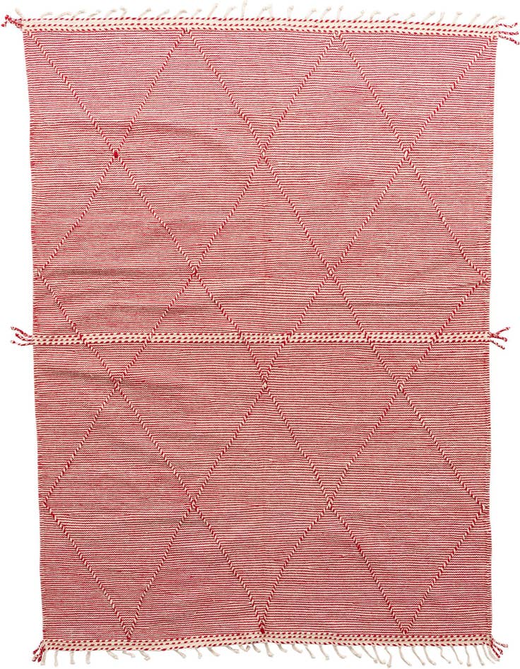 Detail image of 6' 7 x 9' 9 Hand Knotted Moroccan Wool Rug