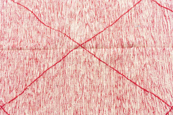 6' 8 x 9' 8 Hand Knotted Moroccan Wool Rug