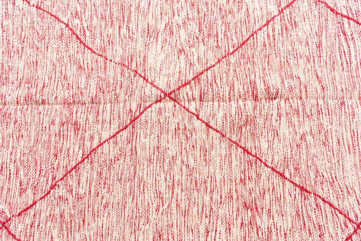 Detail image of 6' 8 x 9' 8 Hand Knotted Moroccan Wool Rug