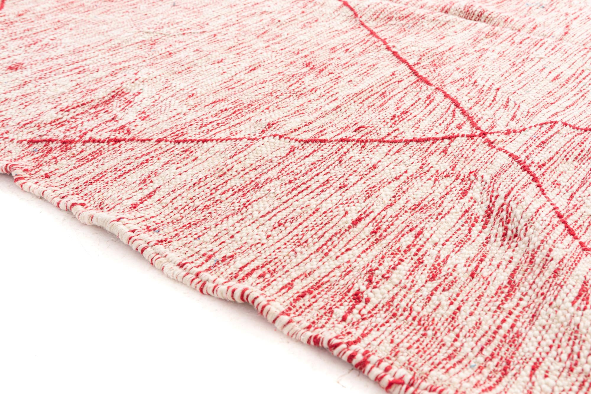 6' 8 x 9' 8 Hand Knotted Moroccan Wool Rug