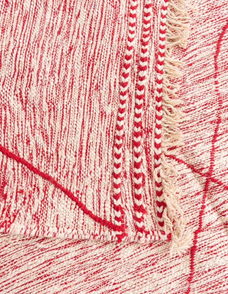 Detail image of 6' 8 x 9' 8  Hand Knotted Moroccan Wool Rug