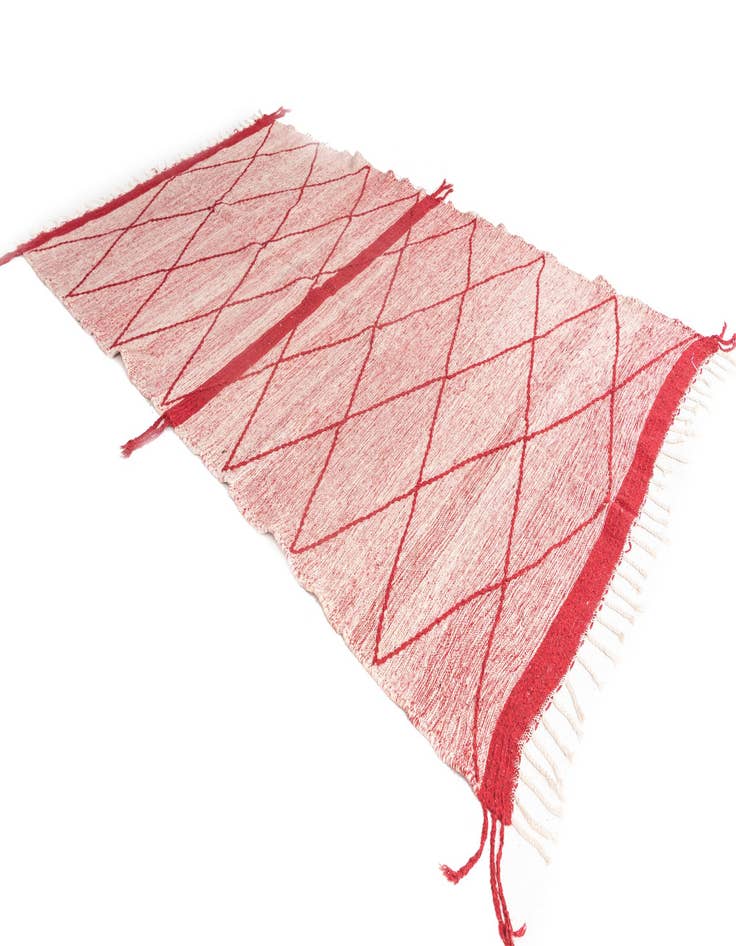 Detail image of 6' 6 x 11' Hand Knotted Moroccan Wool Rug