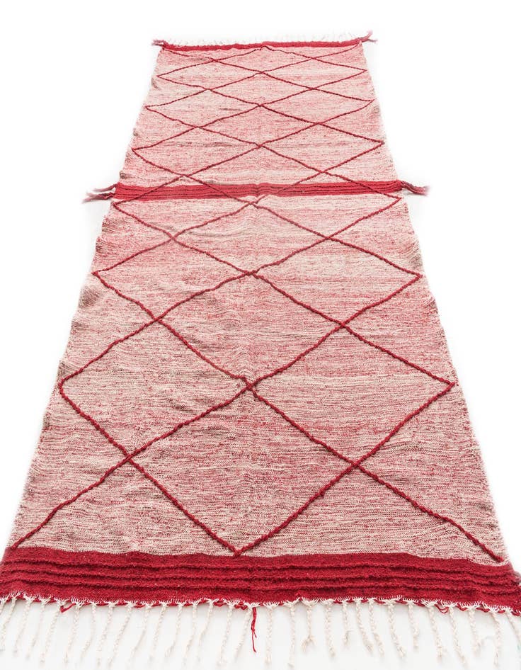 Detail image of 6' 6 x 11'  Hand Knotted Moroccan Wool Rug