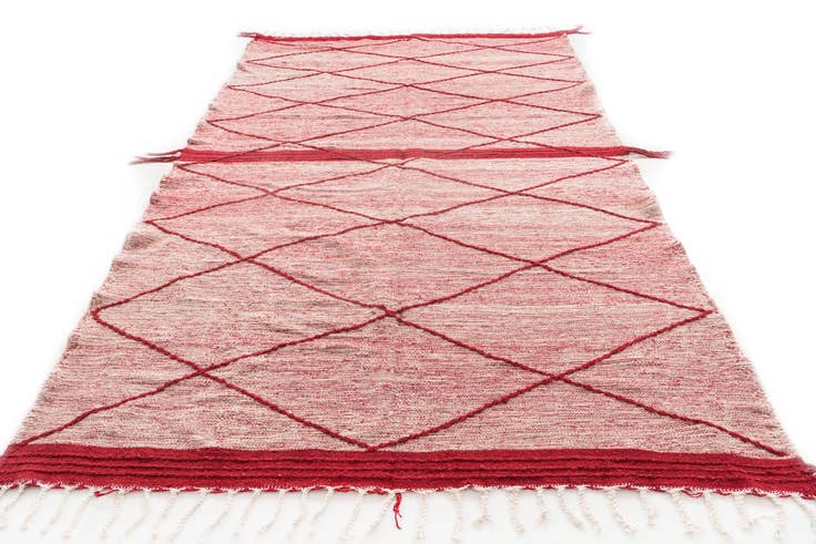 Detail image of 6' 6 x 11' Hand Knotted Moroccan Wool Rug