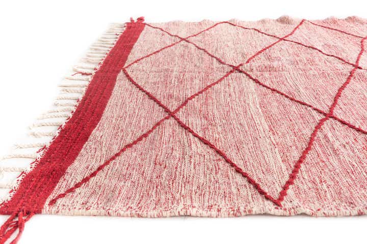 6' 6 x 11' Hand Knotted Moroccan Wool Rug