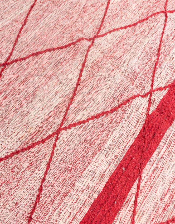 Detail image of 6' 6 x 11'  Hand Knotted Moroccan Wool Rug