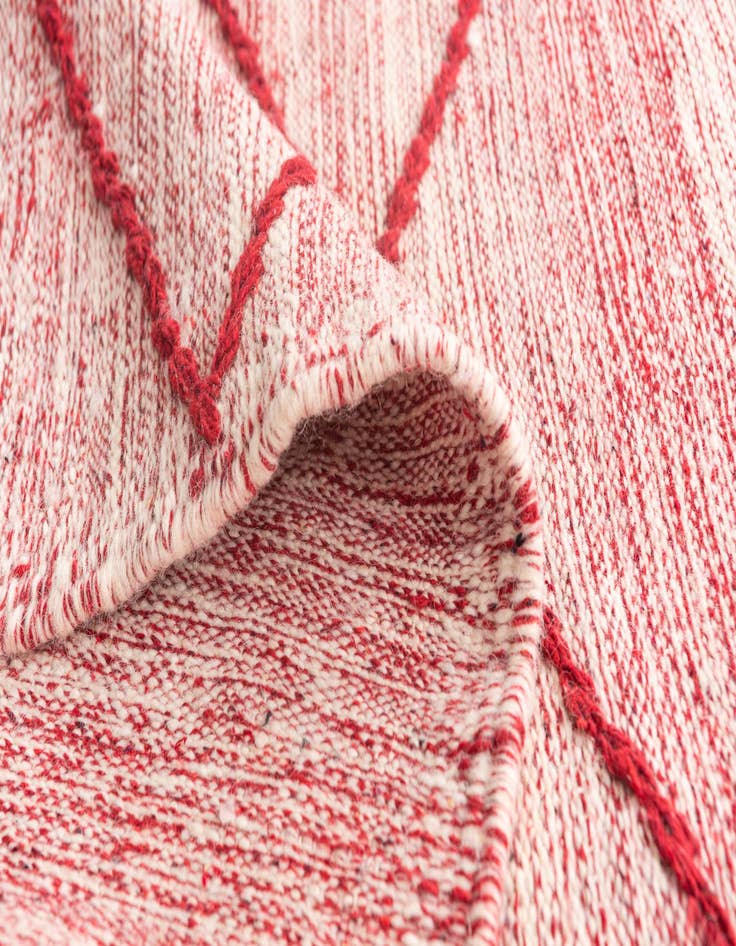 Detail image of 6' 6 x 11'  Hand Knotted Moroccan Wool Rug