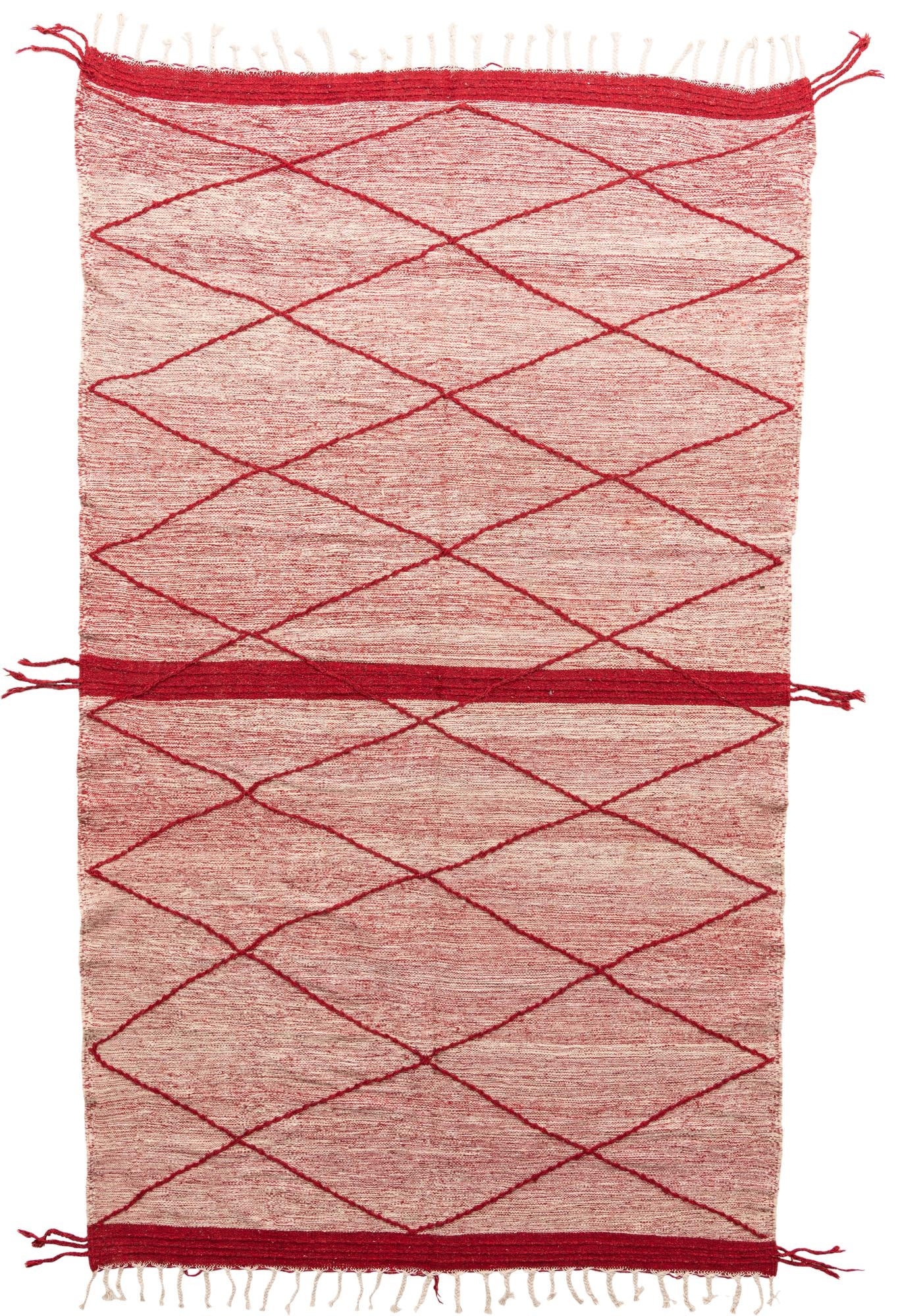 6' 6 x 11' Hand Knotted Moroccan Wool Rug