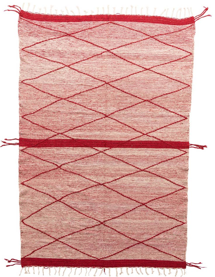 Detail image of 6' 6 x 11' Hand Knotted Moroccan Wool Rug