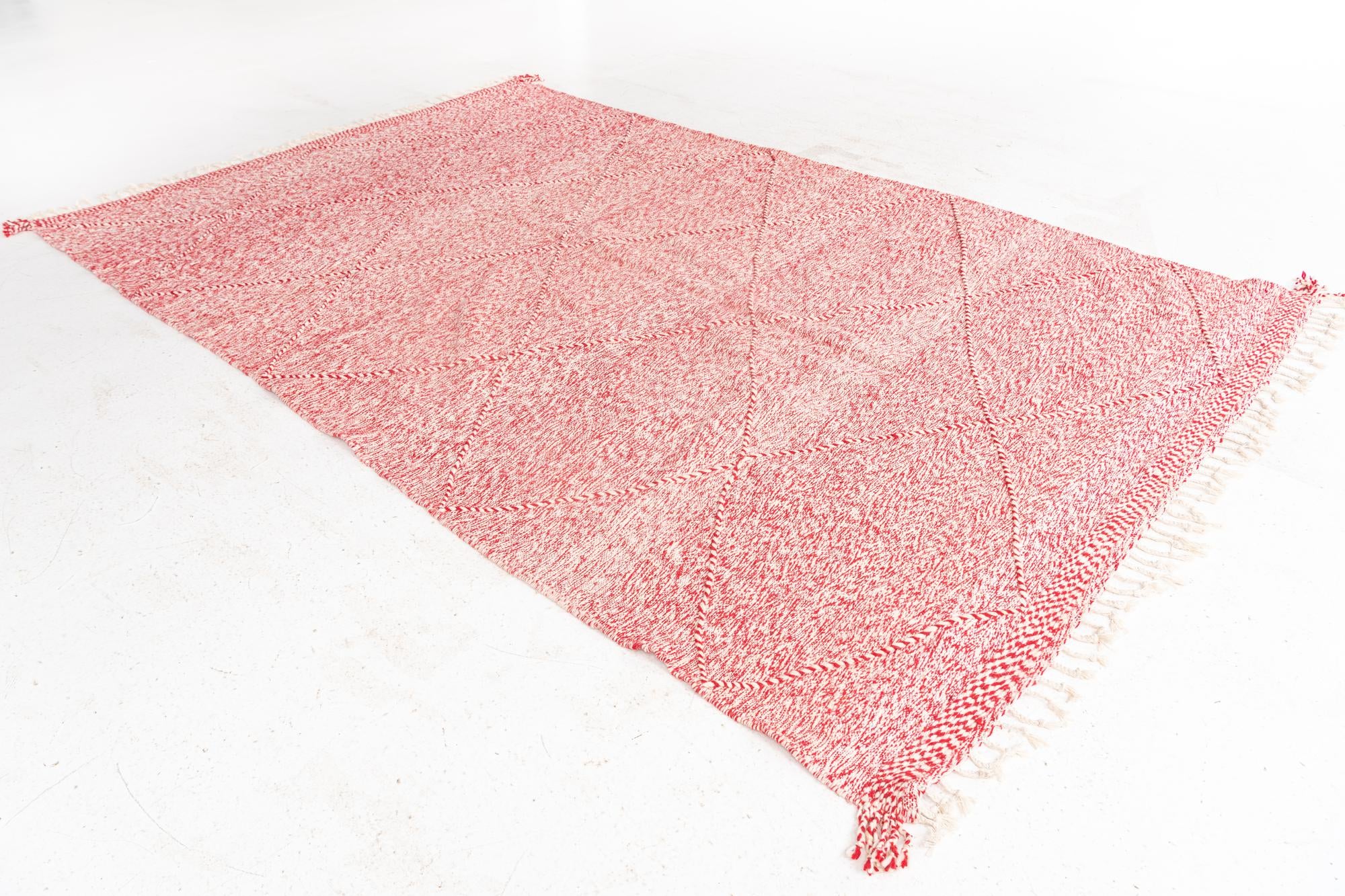 6' 7 x 10' 5 Hand Knotted Moroccan Wool Rug