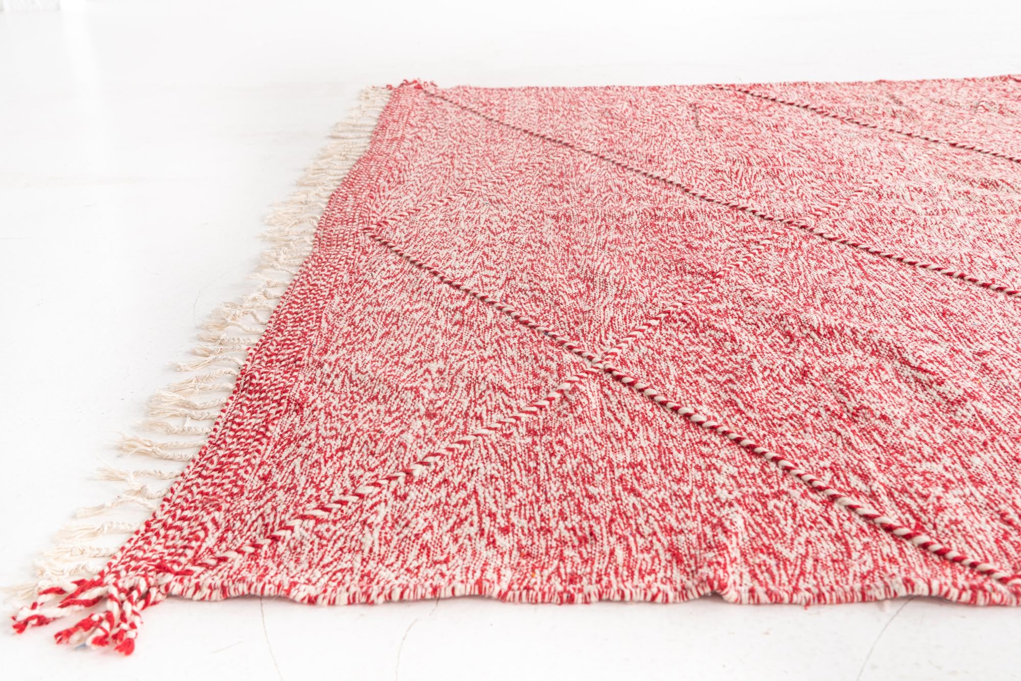 6' 7 x 10' 5 Hand Knotted Moroccan Wool Rug