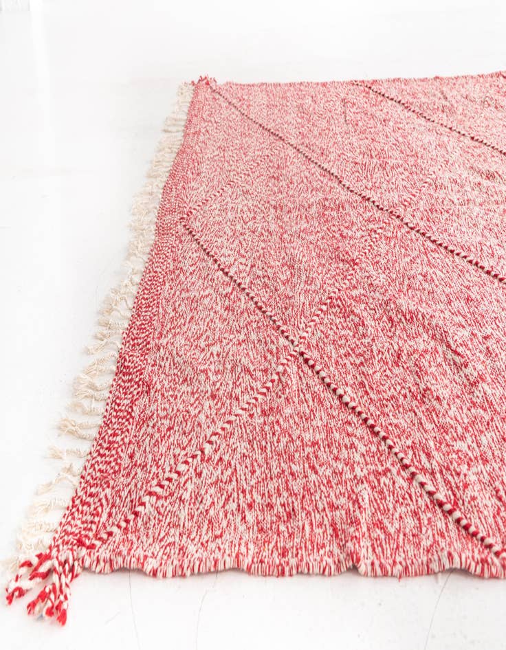 Detail image of 6' 7 x 10' 5  Hand Knotted Moroccan Wool Rug