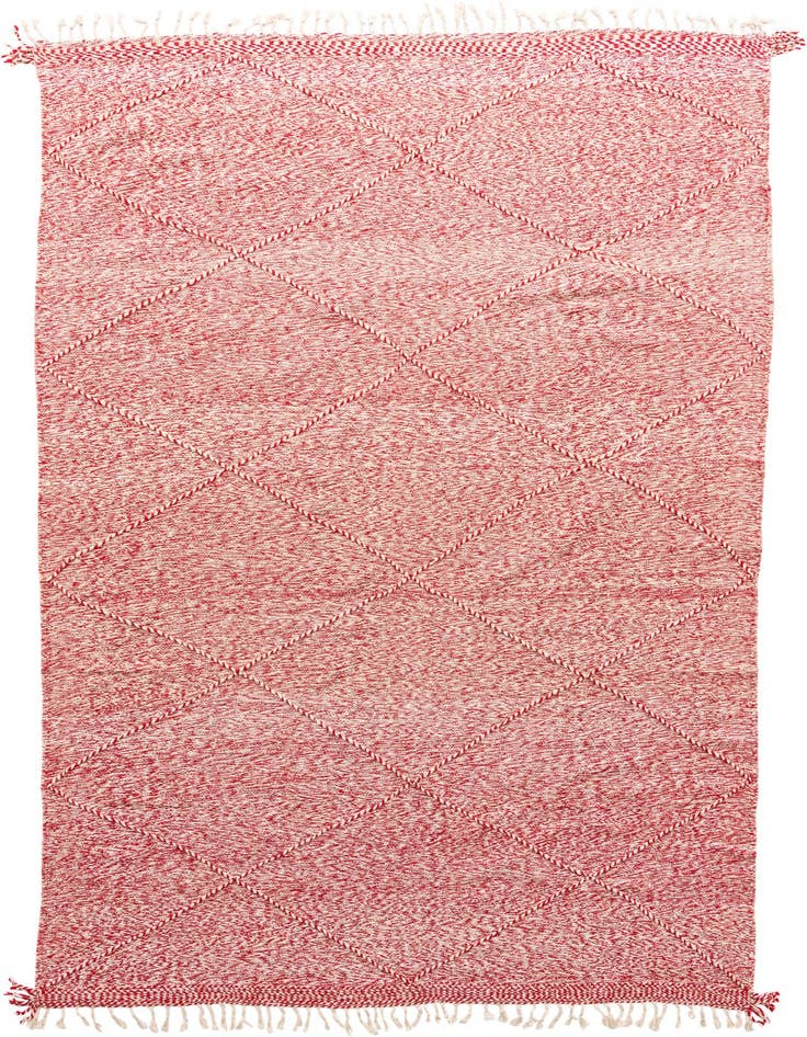 Detail image of 6' 7 x 10' 5 Hand Knotted Moroccan Wool Rug